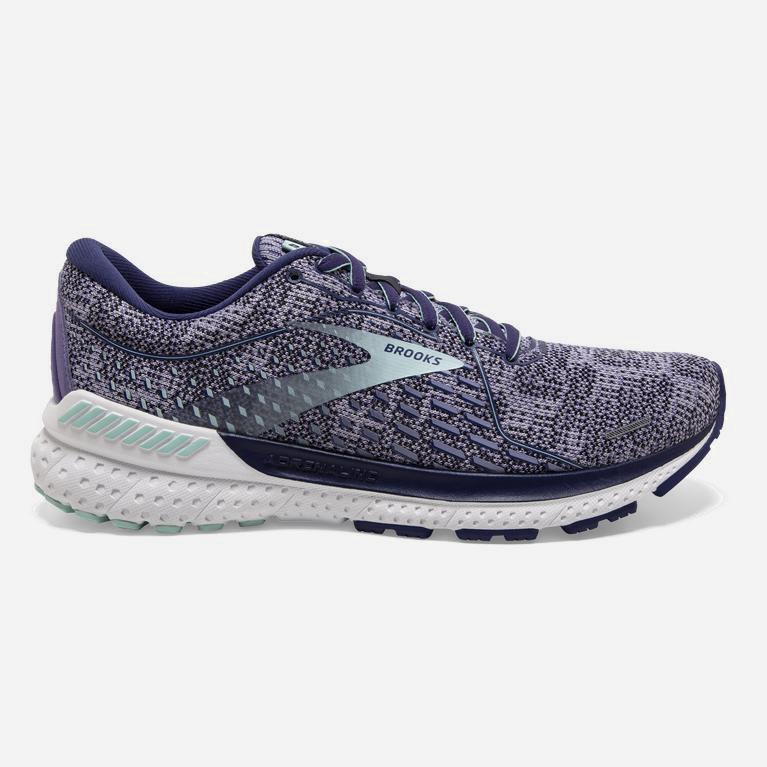 Brooks Adrenaline Gts 21 Hardloopschoenen voor Dames Lavendel Paars/Blauw (WTXZS-3891)